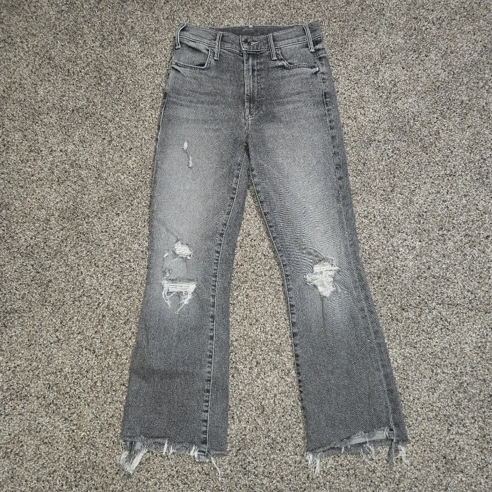 Mother The Hustler Crop Step Chew Jean Size 25 - Picture 1 of 10